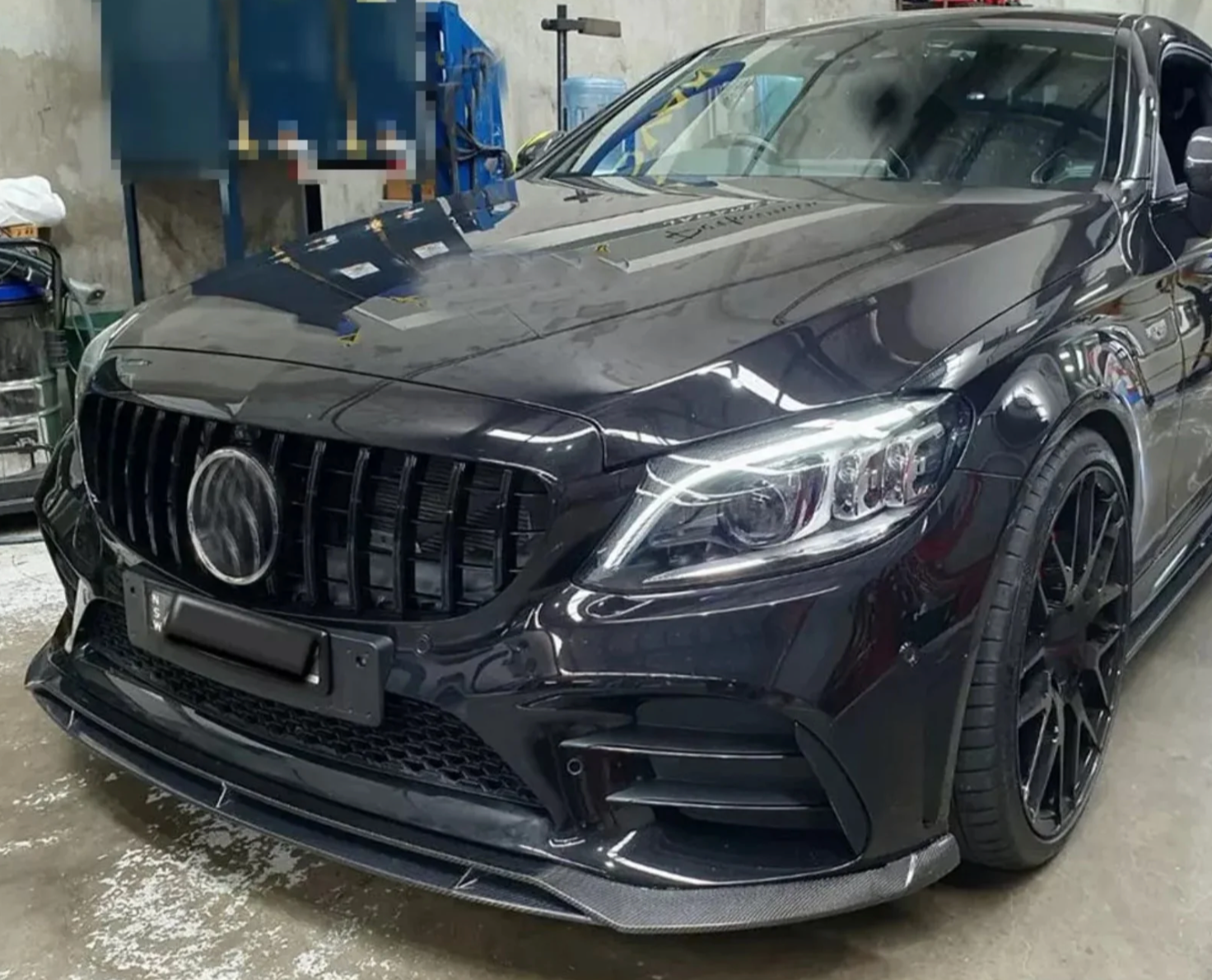 Mercedes W205 C43 Carbon Fiber Artisan Front Lip