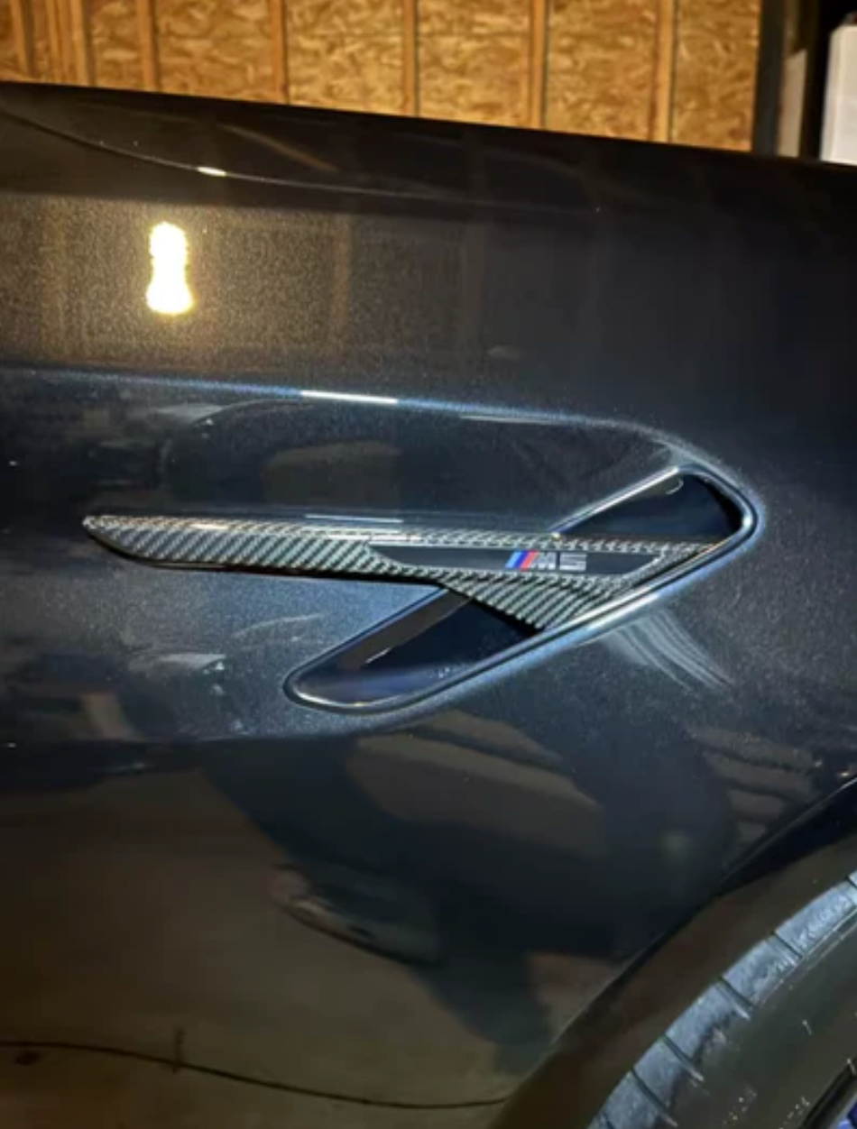 BMW F90/G30 M5 Carbon Fiber Fender Badge Trim