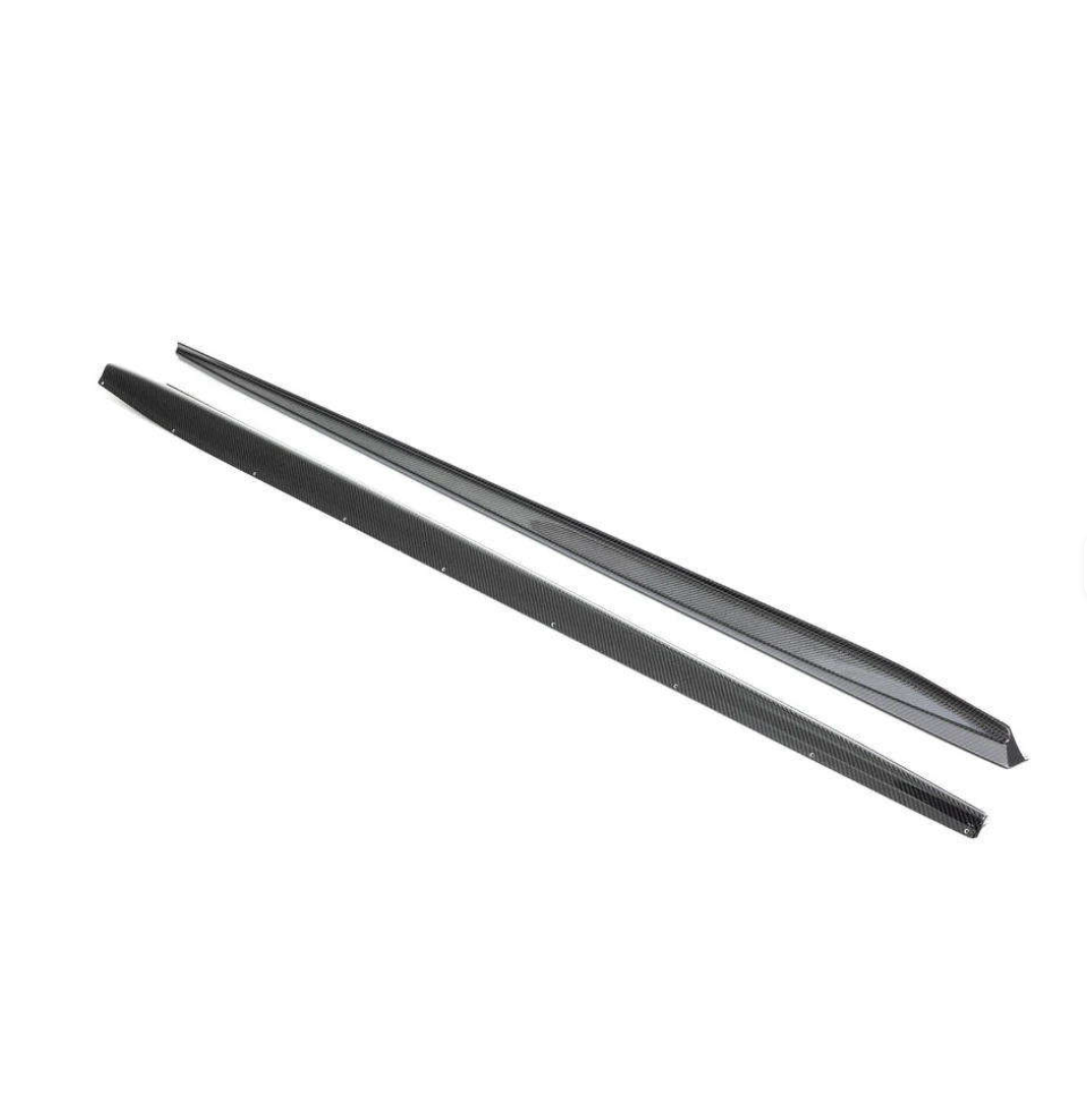 BMW G87 M2 Carbon Fiber AP Side Skirt Extensions