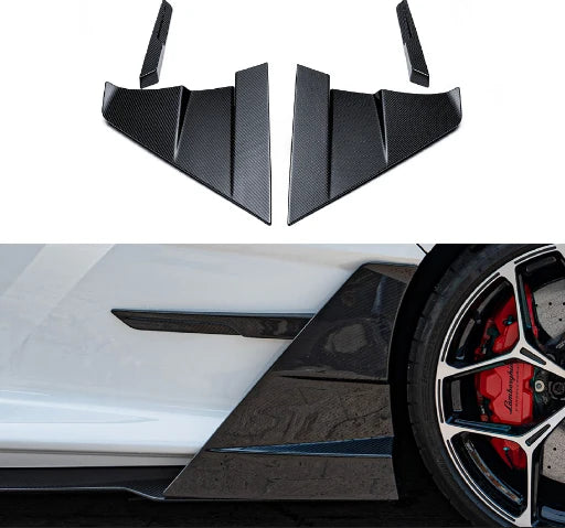 Lamborghini Revuelto - Carbon Fiber Side Skirt Flap Trims