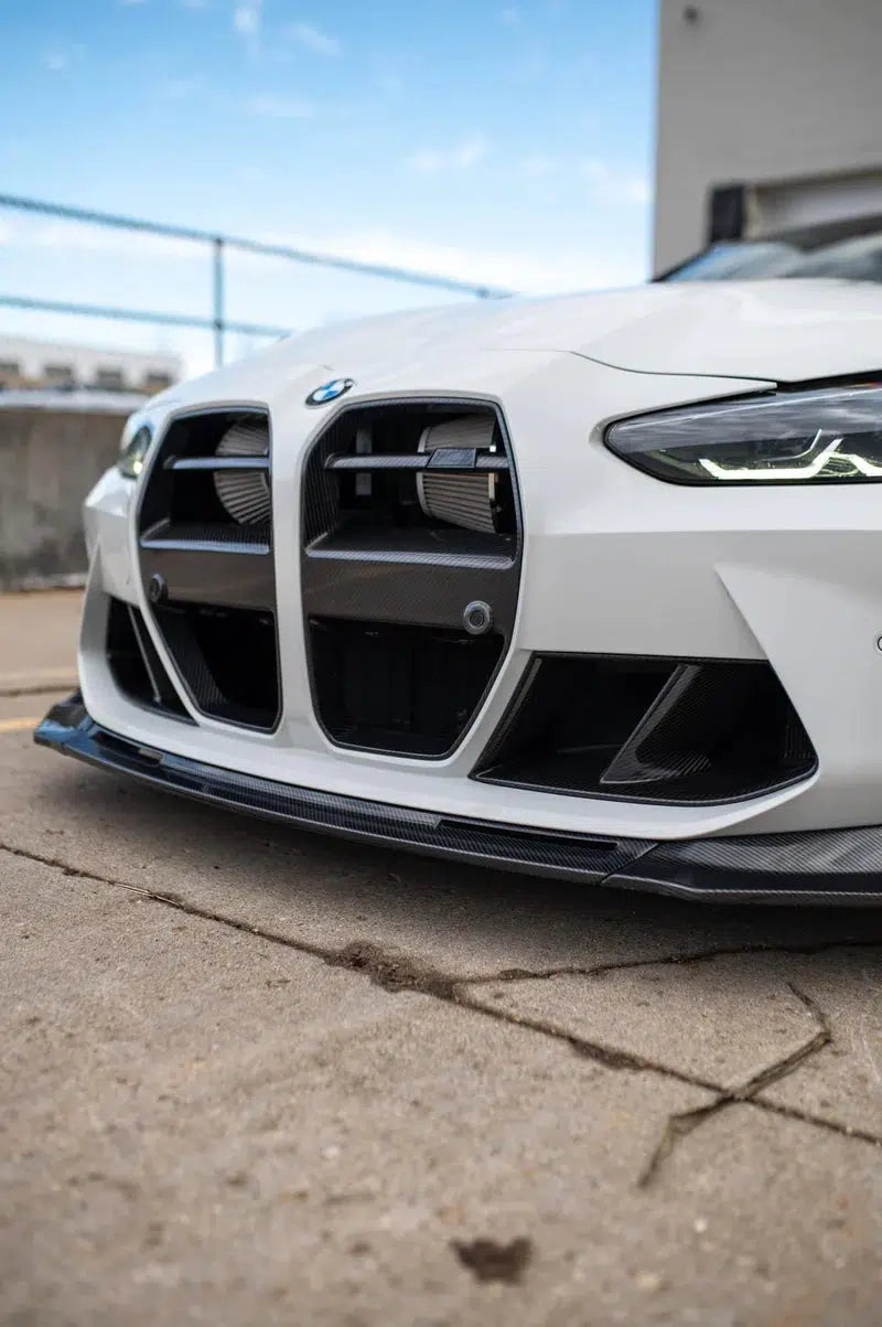 MAG Gloss Black V-Style Front Bumper Lip Splitter For BMW G80 M3 / G82 G83 M4 2021-2026