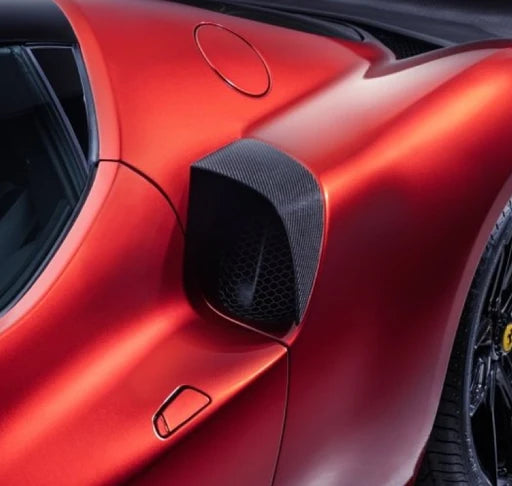 Ferrari 296 GTB/GTS N Style Prepreg Dry Carbon Fiber Side Air Inlet Trim
