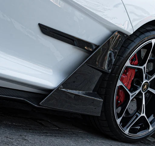 Lamborghini Revuelto - Carbon Fiber Side Skirt Flap Trims