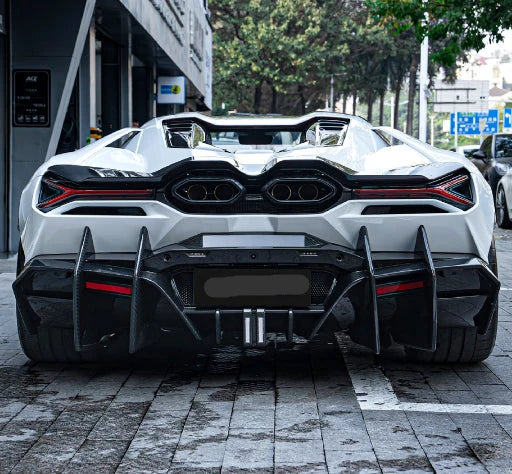 Lamborghini Revuelto - Carbon Fiber Rear Diffuser with LED Brake Light