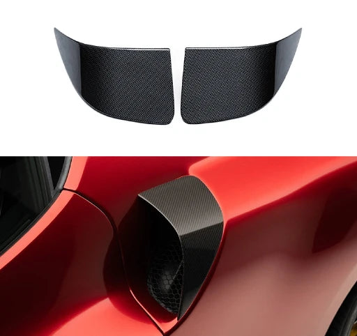 Ferrari 296 GTB/GTS N Style Prepreg Dry Carbon Fiber Side Air Inlet Trim