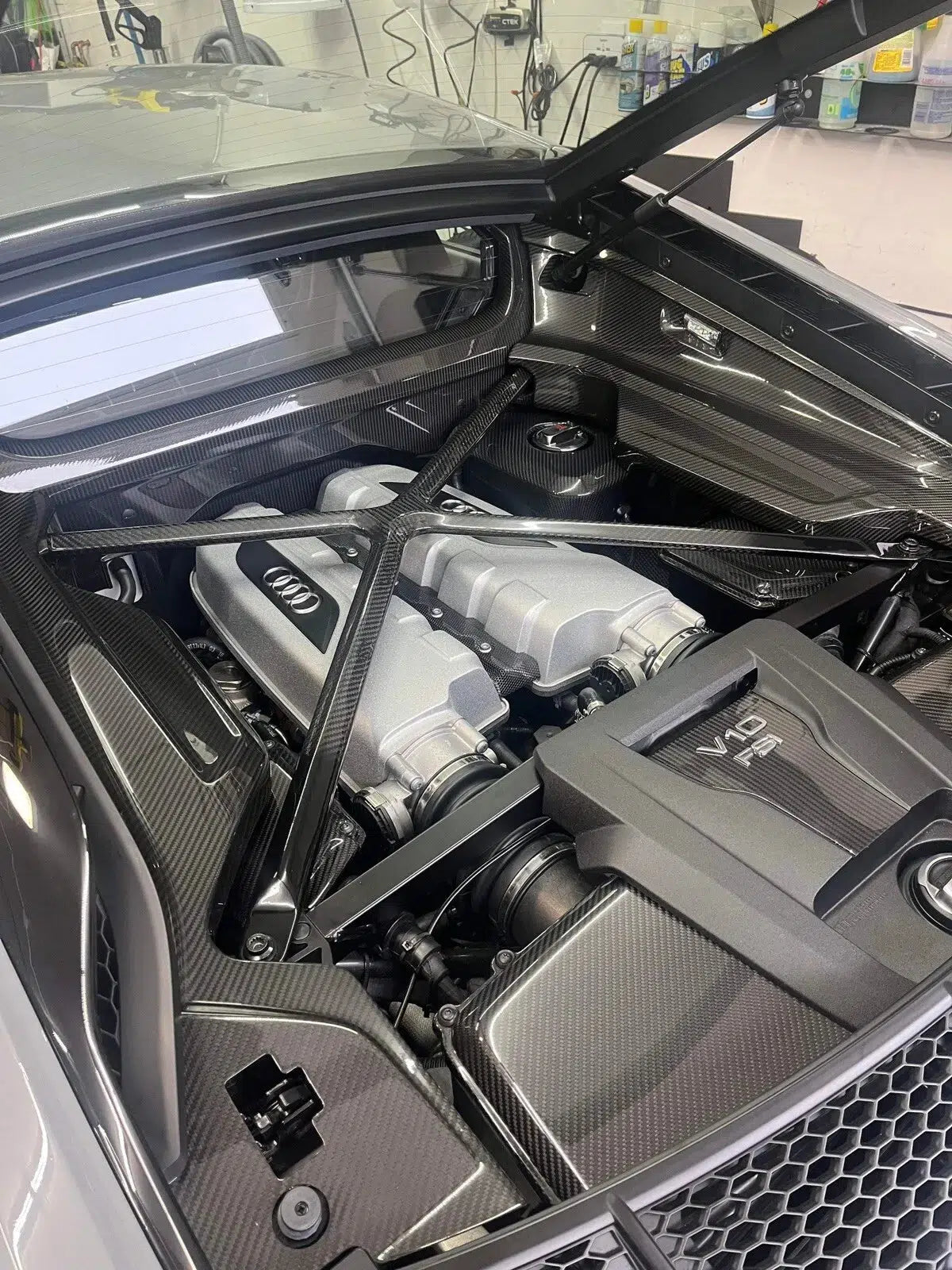 Audi R8 Gen 2/Lamborghini Huracan Carbon Fiber Engine X Brace