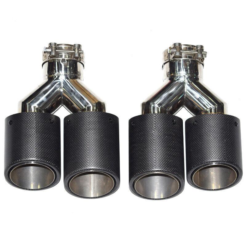 HOWTIP   Ⓜ️ M Performance Carbon Fiber Quad Style Exhaust Tips
