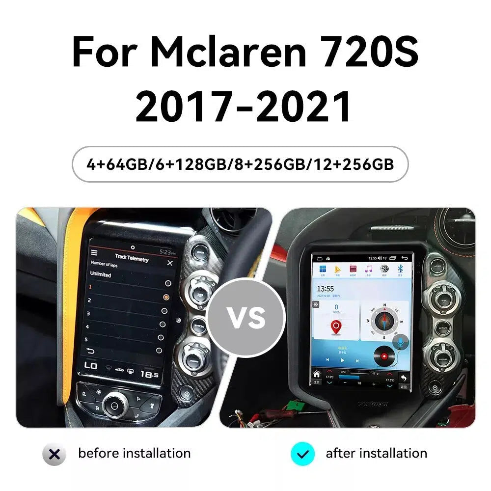 McLaren 720s Apple Car Play Unit Screen Upgrade