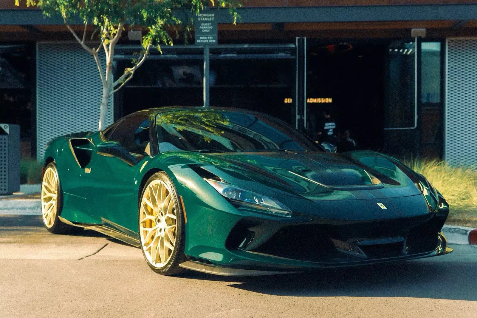 Ferrari F8 Tributo Carbon Fiber Side Skirt Extensions