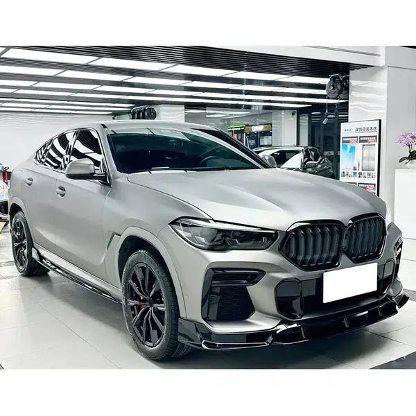 BMW X6 G06 M Sport ABS Gloss Black Front Lip