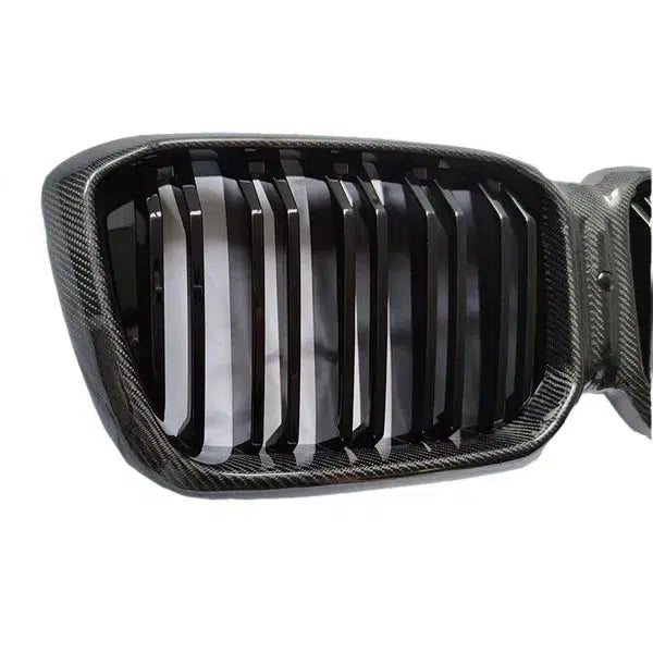 BMW G01 X3 LCI & G02 X4 LCI Carbon Fiber Dual Slat Grilles