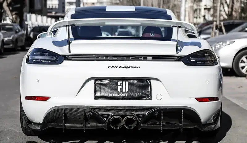 Porsche 718 Cayman/Boxster Carbon Fiber Rear Diffuser (2016-2023)