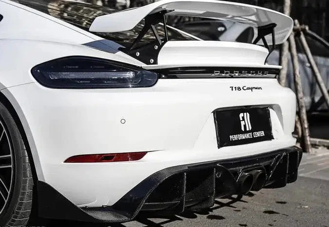 Porsche 718 Cayman/Boxster Carbon Fiber Rear Diffuser (2016-2023)