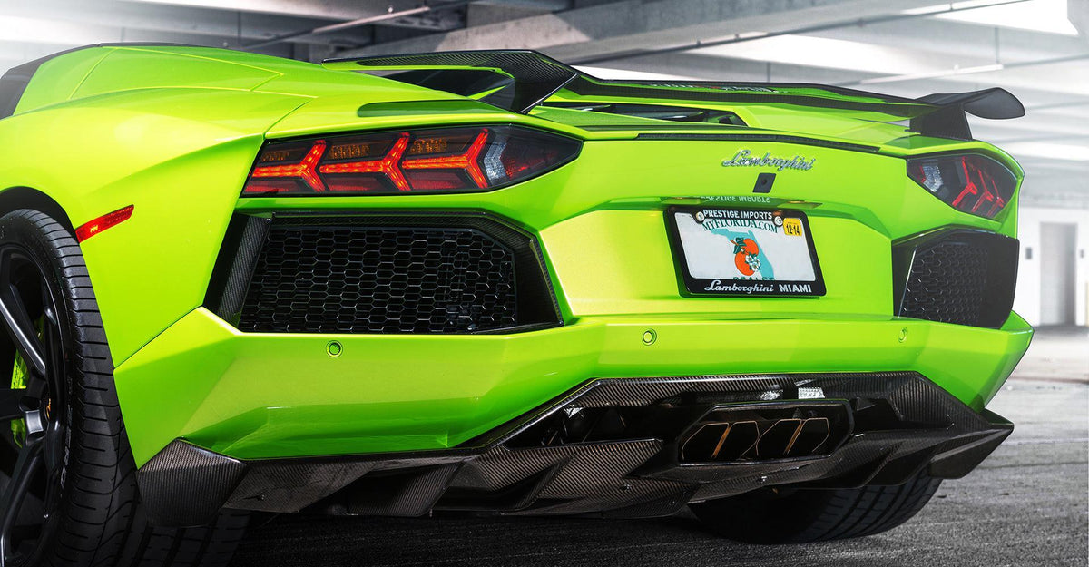 Lamborghini Aventador Carbon Fiber Artisan Diffuser | Eurobahndynamics
