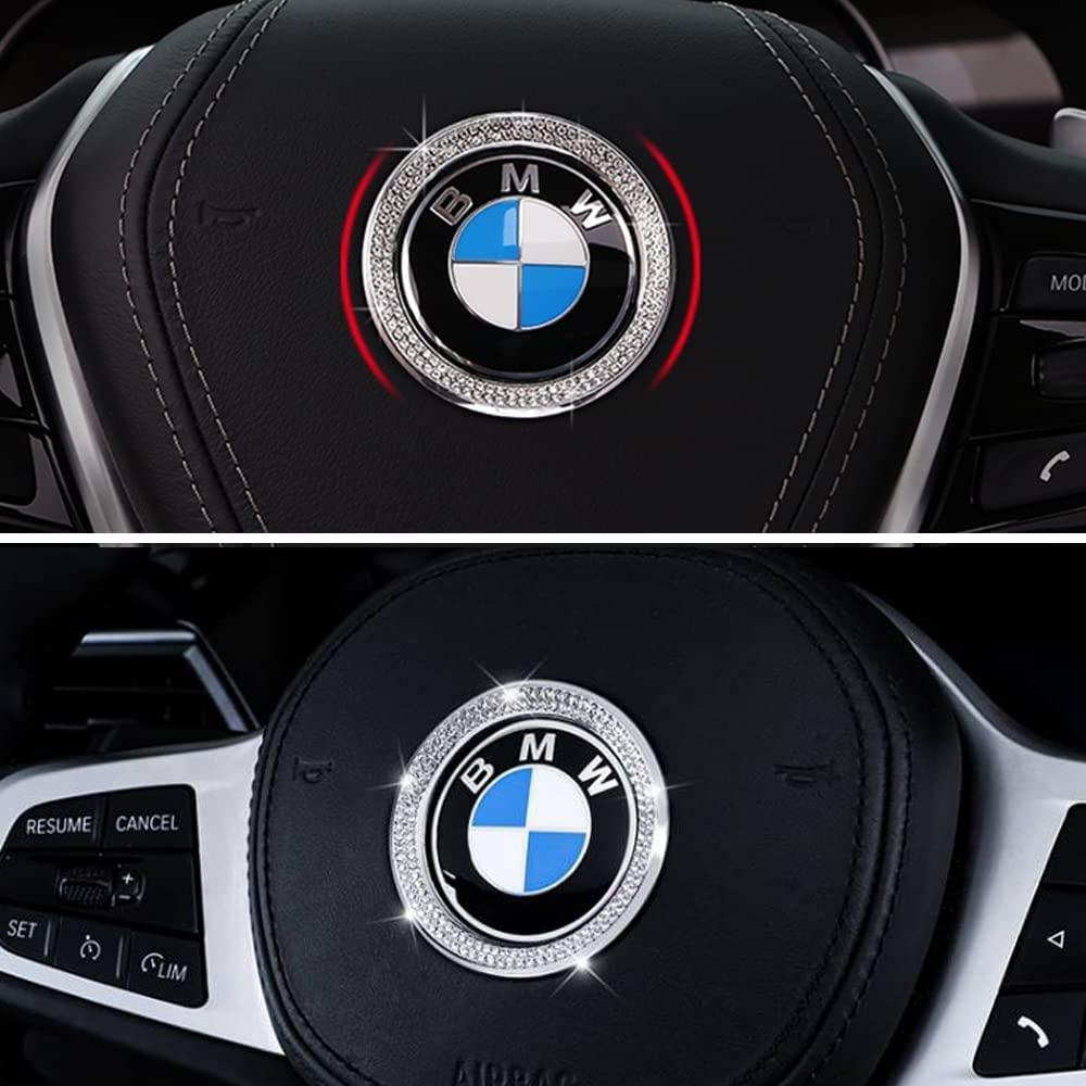 BMW Crystal Sparkle Steering wheel Emblem Cover - eurobahndynamics