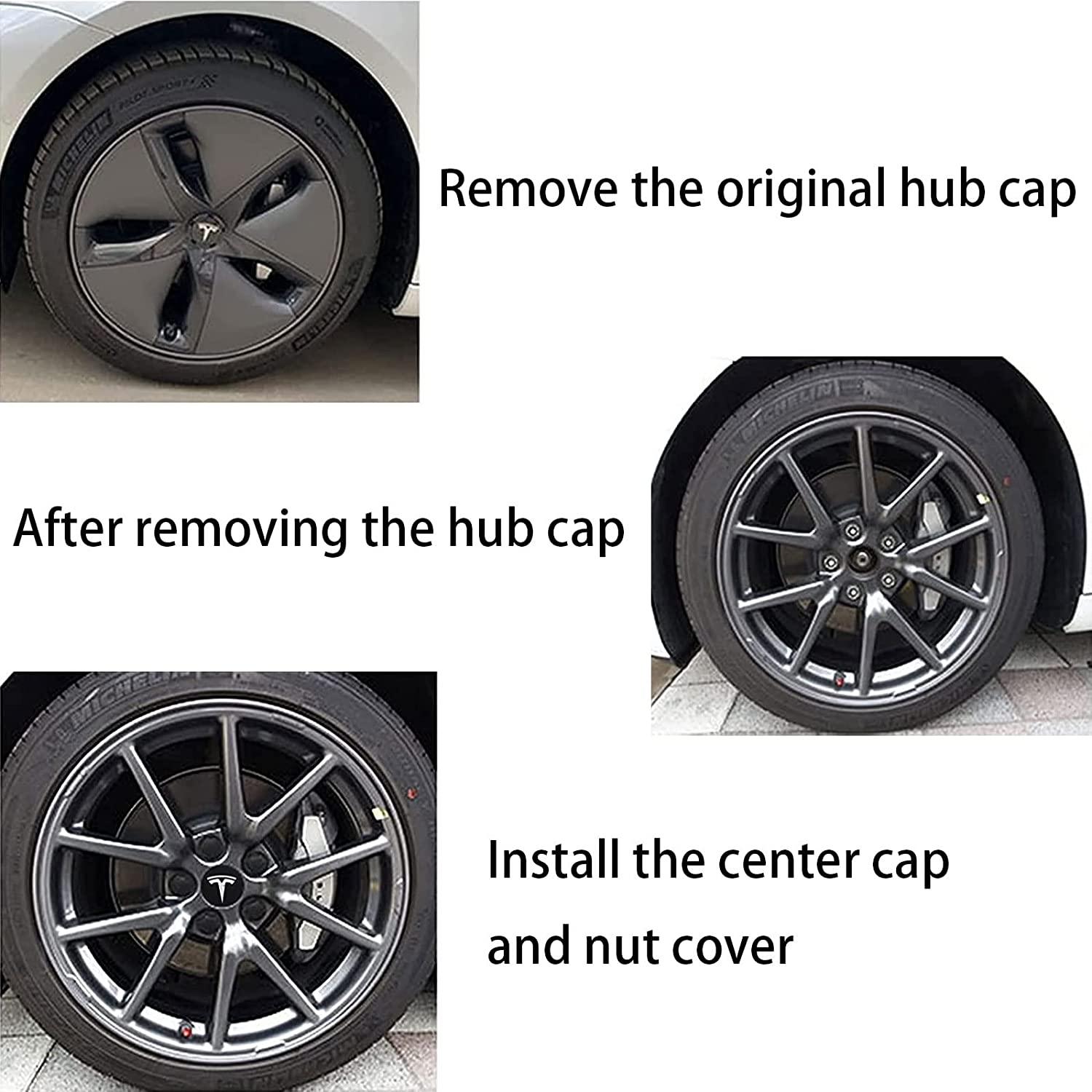 Tesla Model S/3/X/Y Wheel Caps - eurobahndynamics