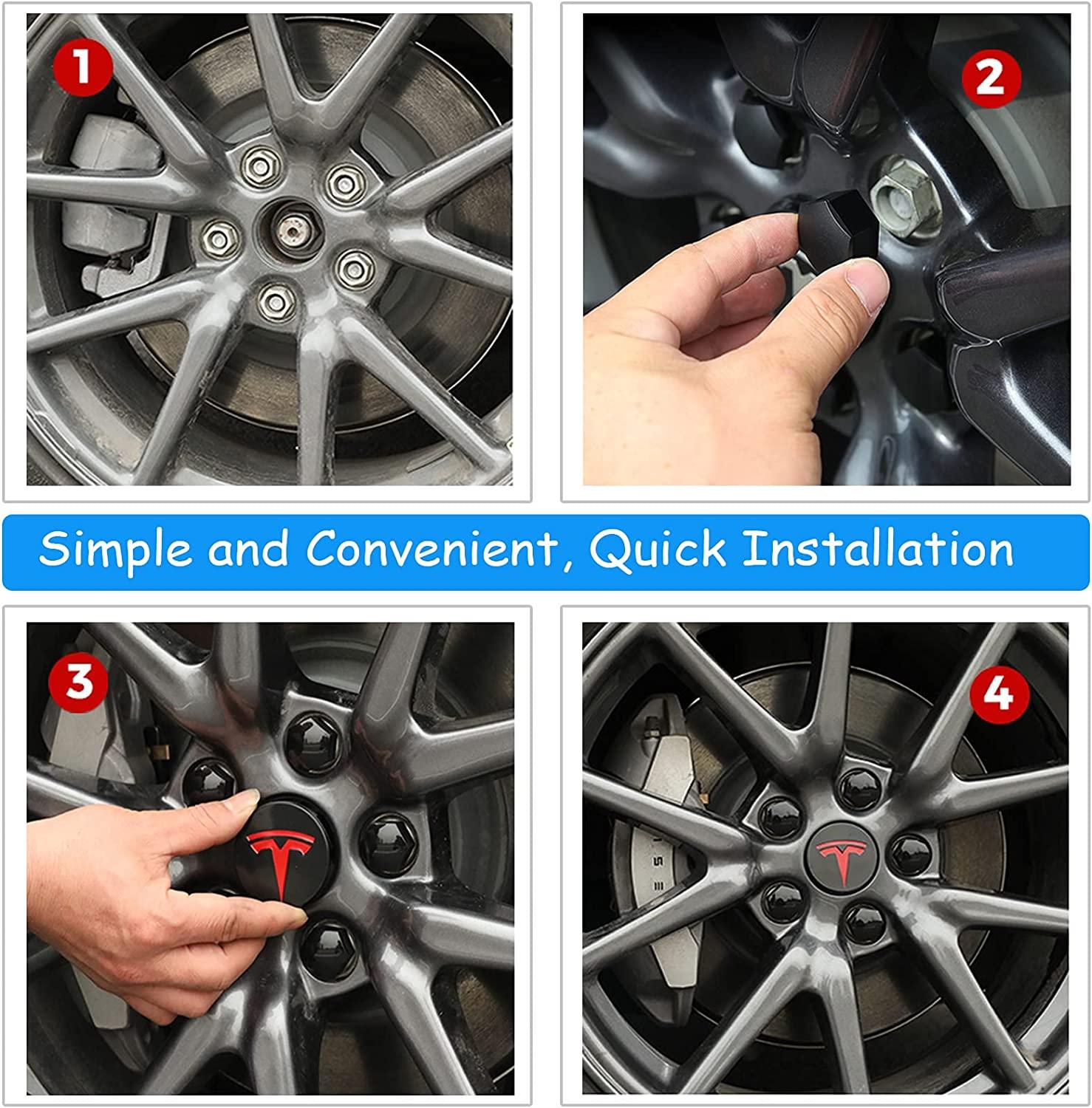 Tesla Model S/3/X/Y Wheel Caps - eurobahndynamics