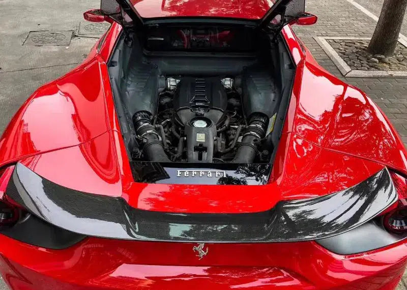 Ferrari 488 Carbon Fiber Duckbill Trunk Spoiler - eurobahndynamics