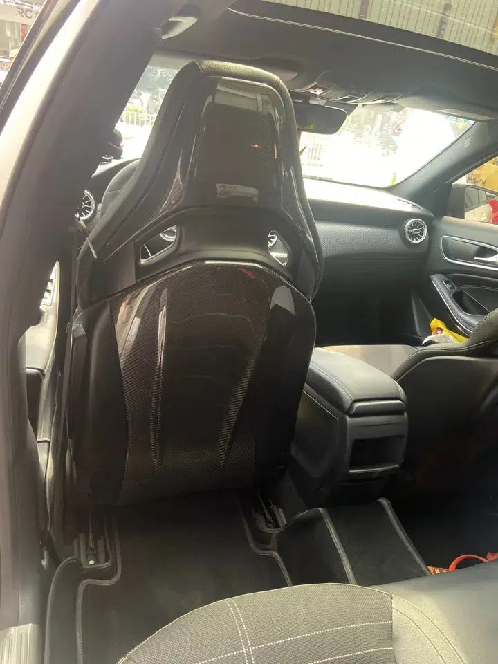 Mercedes Carbon Fiber Rear Seat Cover Trim