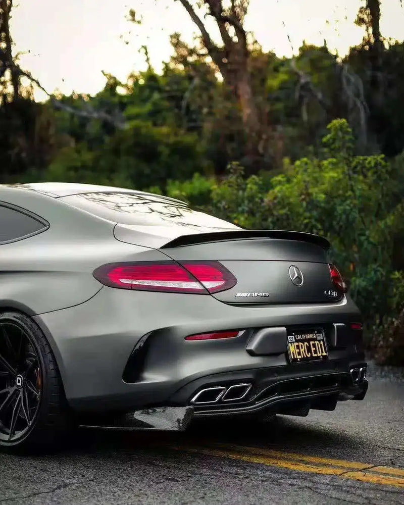Mercedes AMG C63 Carbon Fiber Fin Diffuser | Eurobahndynamics