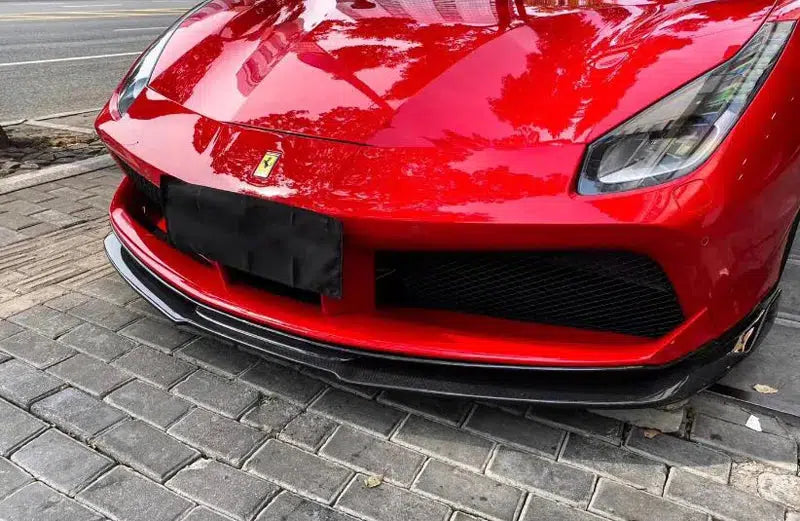 Ferrari 488 Carbon Fiber Artisan AP Front Lip - eurobahndynamics