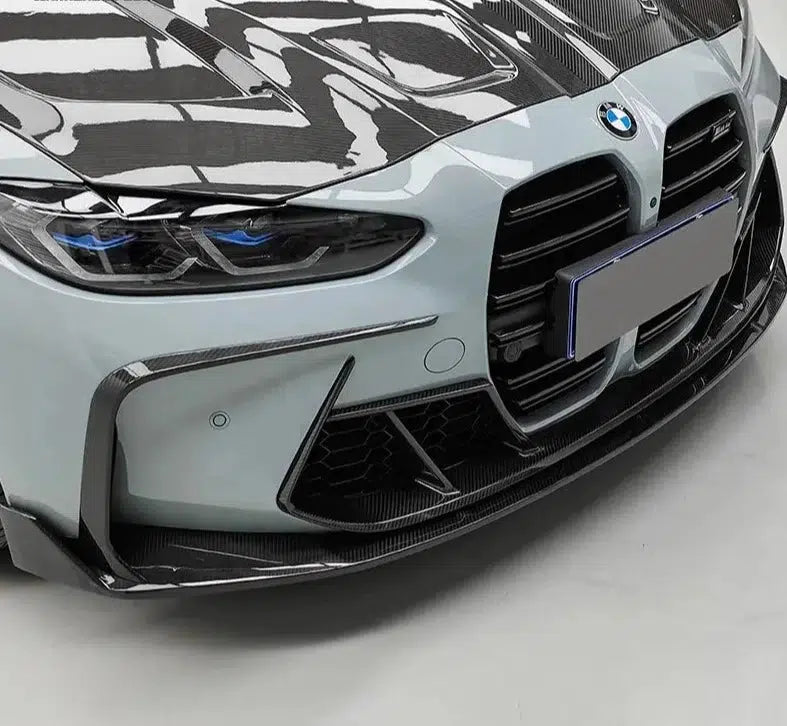 BMW G80 M3/G82/G83 M4 Carbon Fiber Overlay Vent Trim Front Lip