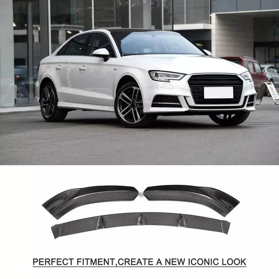 Audi S3 Carbon Fiber Front Lip - eurobahndynamics