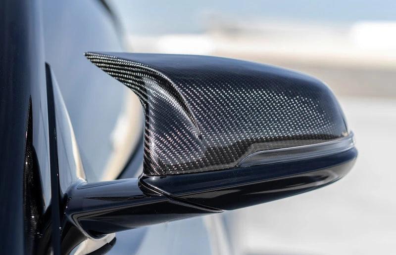 Toyota Supra Carbon Fiber M Style Mirror Caps - eurobahndynamics