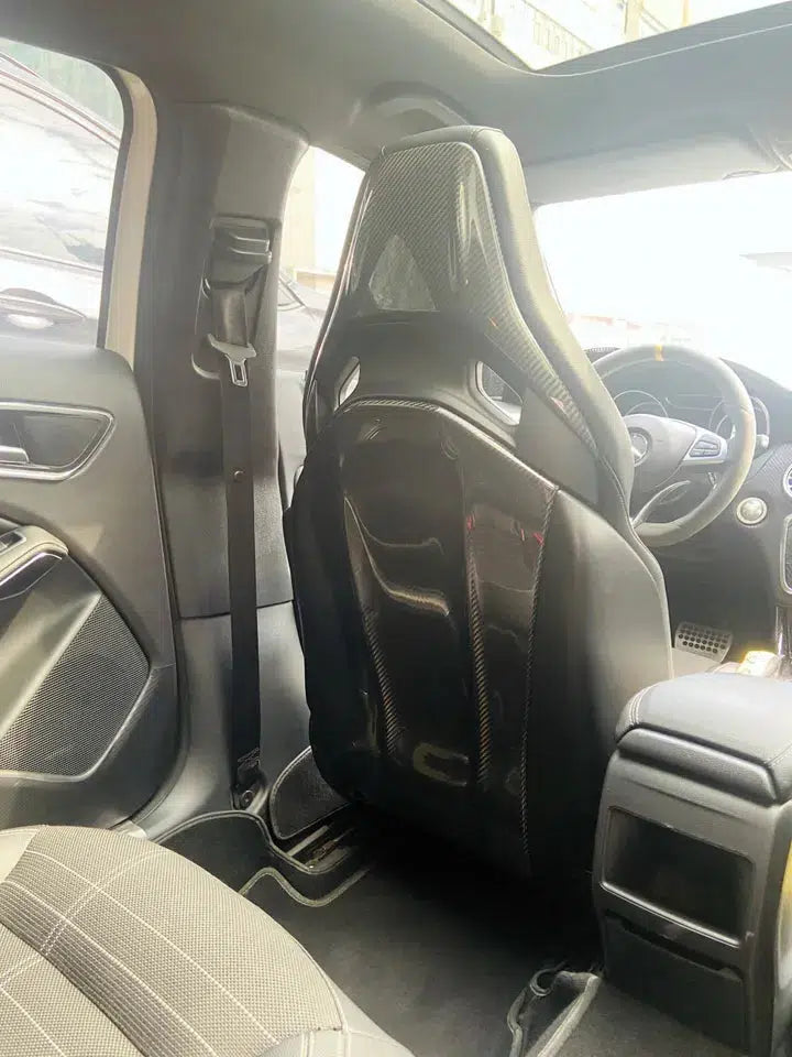 Mercedes Carbon Fiber Rear Seat Cover Trim