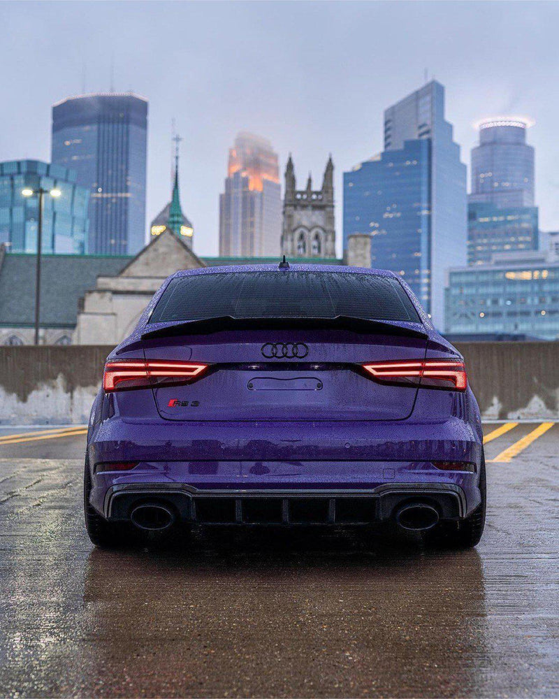 Audi RS3 Carbon Fiber Fin Diffuser Eurobahndynamics