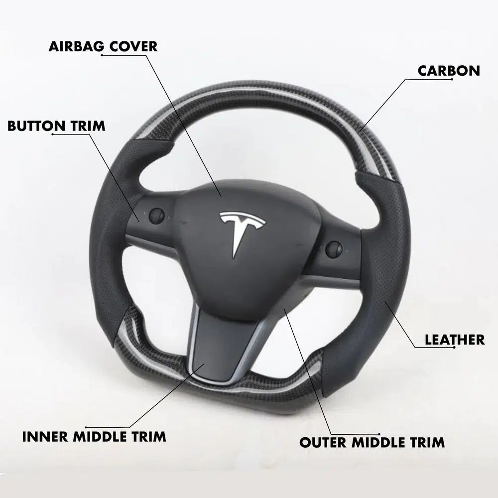 Tesla Full Custom Steering Wheels
