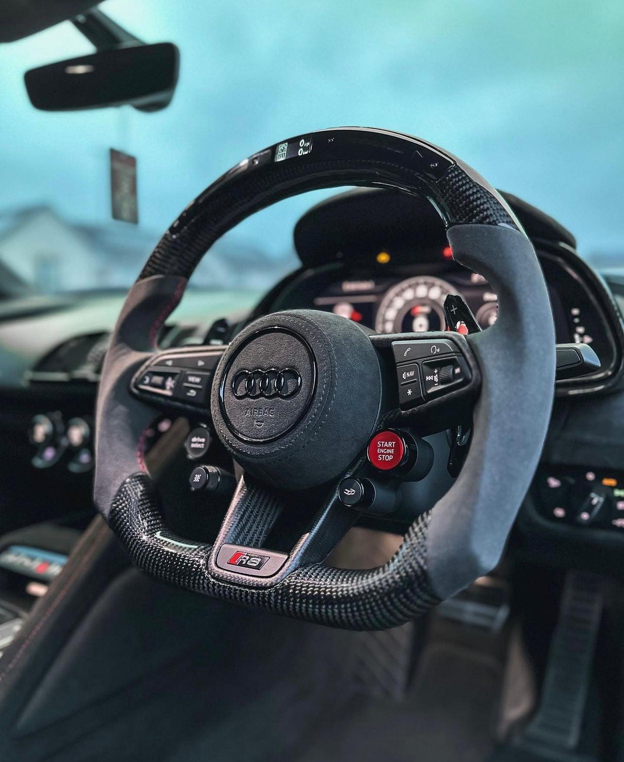 Audi s3 carbon fiber deals steering wheel