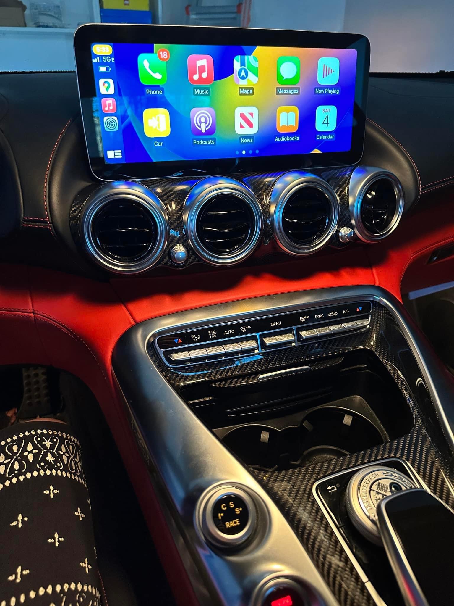 Mercedes AMG GT Apple Car Play Screen Upgrade