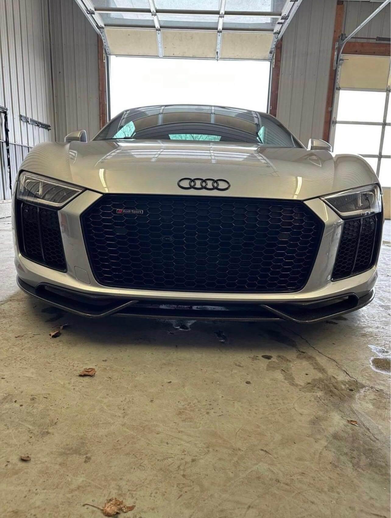 Audi R8 3Pc Artisan Carbon Fiber Front Lip | Eurobahndynamics