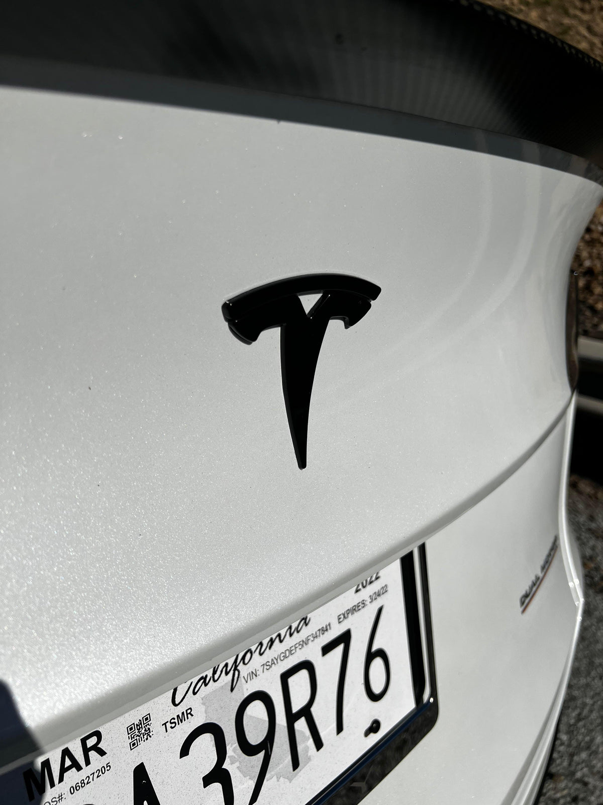 Tesla 3 Rear Monogram Tesla Model 3/Y Rear Badge | Eurobahndynamics